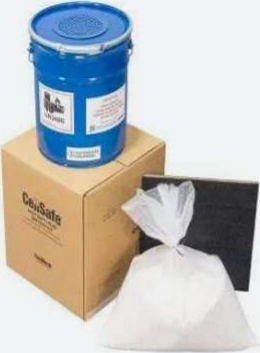 5-gallon DDR containment pail with liner and packaging